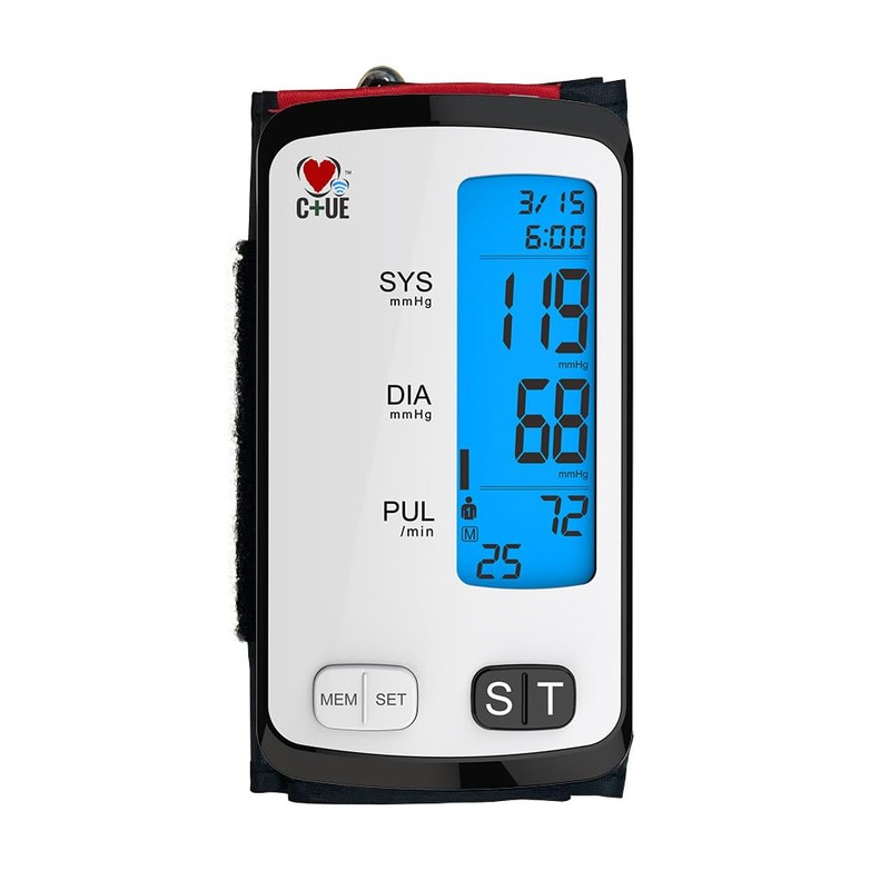 C+UE, Hospital Grade Blood Pressure Monitor, Active, All-In-One Arm, Measured.