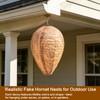 Fake Wasp Nest 4 Pack, Upgraded Waterproof Wasp Nest Decoy