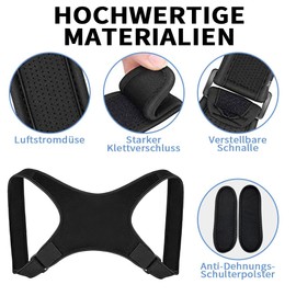 Back Straightener, Back Support Belt, Posture Corrector for Men and Women, Adjustable, Breathable, Back Support, Back Stabiliser, Posture Trainer, Back Posture Corrector for Shoulder, Neck, Back