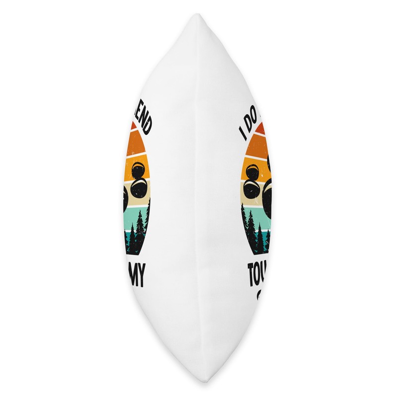 Rock Cairn Stone Balancing Rock Stacking Throw Pillow