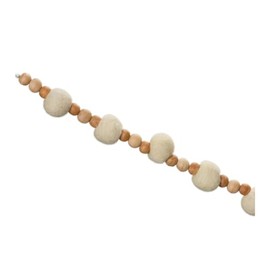 Melrose International Wood Beaded String Garland (Set of 2)