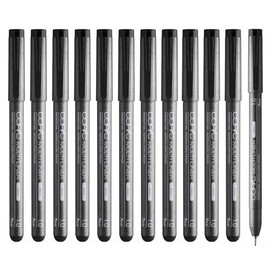 Too Multi Liner Pen, Black, 0.04 inch (1.0 mm), Bulk Pack of 12