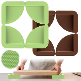Palksky Silicone Non-Slip Feet for Cutting board in Kitchen, Chopping board Feet for Non-Slip,Kitchen Gadgets&Accessories(Green and Green)