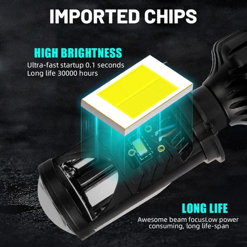 Colight 2X H4 9003 Bi-LED Mini Projector Lens LHD Headlight