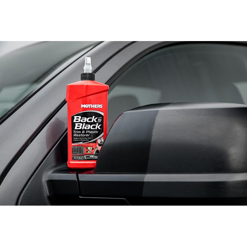Mothers Back-To-Black Plastic Trim and Plastic Restorer Liquid 12 oz.
