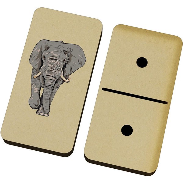 Azeeda 'Grey Elephant' Domino Set & Box (DM00052115)