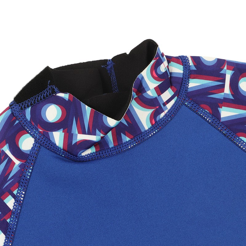 Children Diving Suit 2.5mm Neoprene Rubber Nylon Long Sleeve Blue