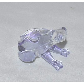 25 Home Decor New Adorable Frog Hand-Blown Glass Colored Miniature Figures (Lavender Frog)