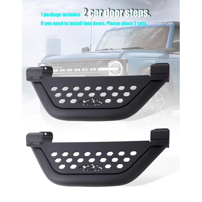 EZ-Steps Car Door Step Fit for 2021-2024 Ford Bronco 2/4