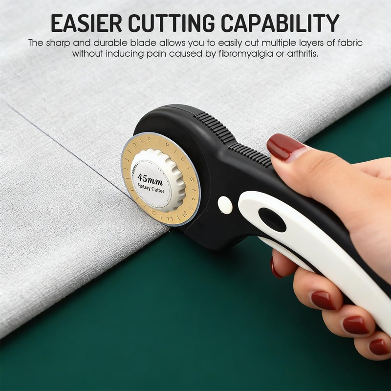 5 Titanium Coated Rotary Cutter Blades 60mm, Replacement Blades for
