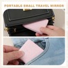 uxcell Small Pocket Mirror for Purse, Rectangular Magnifying Foldable Silver