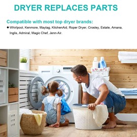 3387134 Dryer Thermostat 3392519 Dryer Thermal Fuse 3977767 Dryer Thermostat 3977393 Thermal Fuse Compatible with Whirlpool Kenmore Maytag KitchenAid Dryer Replaces Parts Replaces Parts 3399693