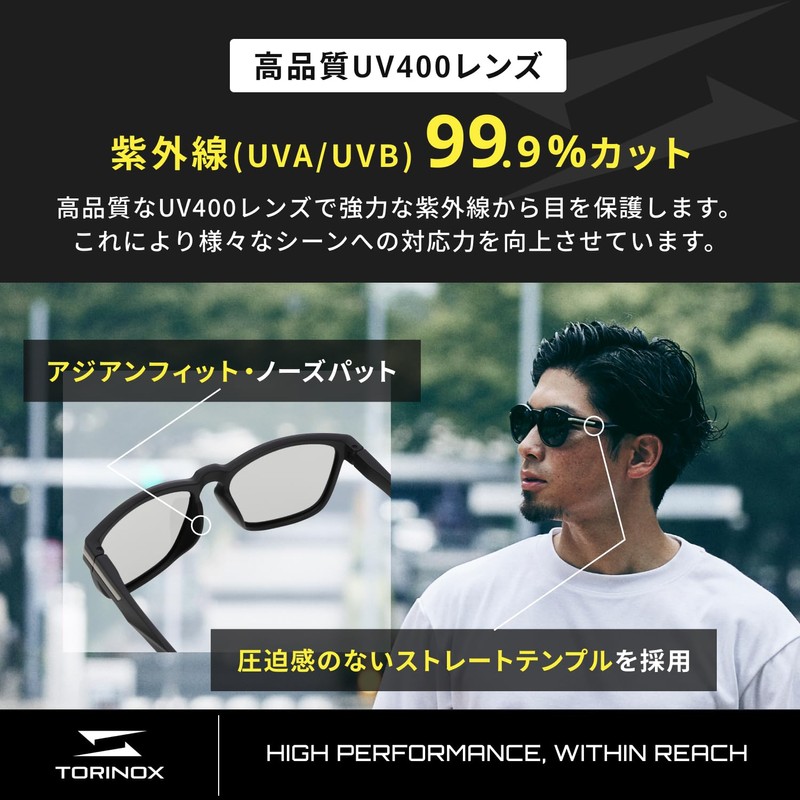 TORINOX Men's Sunglasses, Polarized Sunglasses, For Driving, Ultra Lightweight, UV400,