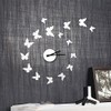 Modern Home Self Adhesive DIY 3D Wall Clock - Mariposa