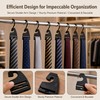 20Pcs Tie Holder Hangers Plastic Necktie Holders for Men Closet