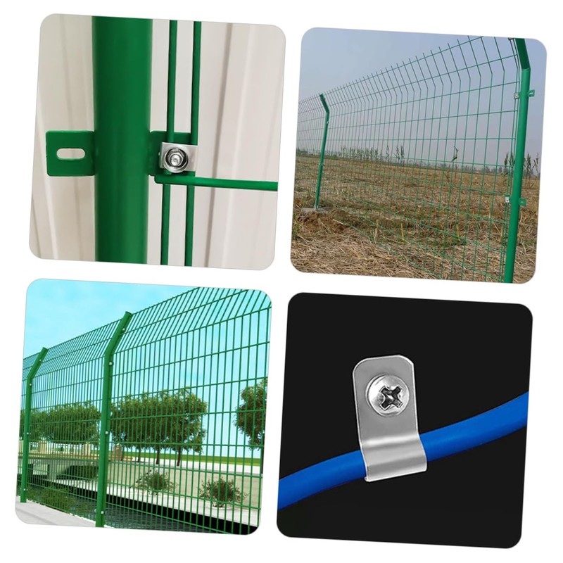 VICASKY 200 Sets Heavy Duty Stainless Steel Wire Fence Clamp