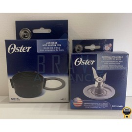 Oster Genuine Oster Blender Blade 4961 & Jar Base Cap 4902 with 2 Sealing Rings NEW