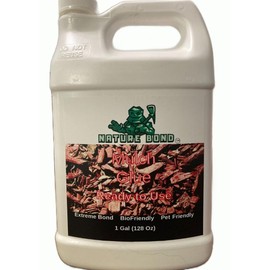 Nature Bond-1 Gallon- 128oz, Mulch Glue, Great for Mulch, Sand,Straw, Pebbles,Landscaping and More.