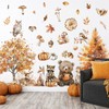 FYSUIMU 8 Sheet Fall Woodland Animal Wall Decals Autumn Forest