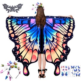 Butterfly Costume Women's Set, Butterfly Cape Women, Butterfly Costume Adults, Butterfly Costume Wings for Cosplay Party Fancy Dress Costumes