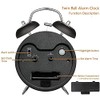 Hdecor Twin Bell Ghostbusters Alarm Desk Clock with Night Light