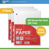 Notebook Paper, Loose Leaf Paper, Wide Ruled Paper, 10.5” x