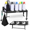 SKYJDM 10 Aerosol Spray Can Holder with Paper Towel Holder