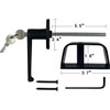 Lepoint L-Handle Lock Shed Door Latch Lock Kit with 2