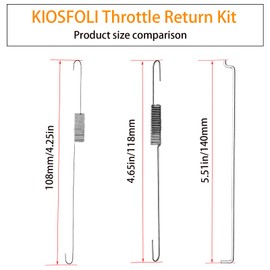 KIOSFOLI Throttle Return Spring Kit Predator 212cc 196cc Coleman Speed Conrtol Spring Governor Rod Cable Control Linkage for GX160 GX200 BT200X CT200U KT196 Baja MB200 Engine Mini Bike Go Kart Parts