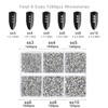 Beadsland 7200pcs Flat Back Rhinestones, Nail Gems Round Crystal Rhinestones