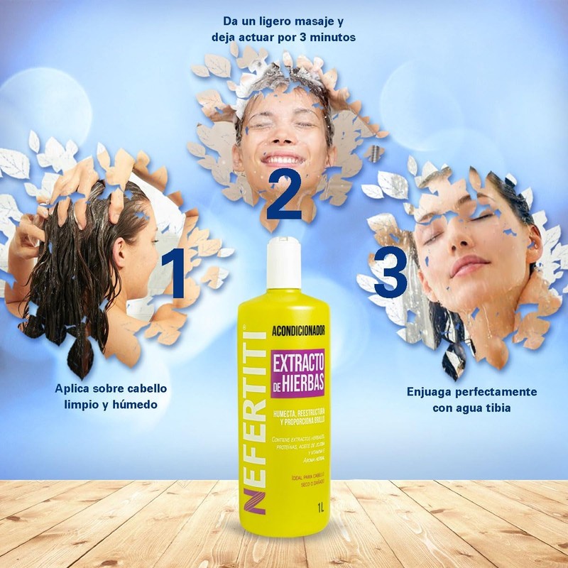 Nefertiti Acondicionador Extracto De Hierbas - 1 L