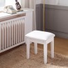 Organizedlife Solid wood vanity stool for makeup,bedroom