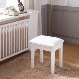 Organizedlife Solid wood vanity stool for makeup,bedroom