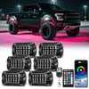 6 Pods Full Angle RGB LED Rock Lights for ATV
