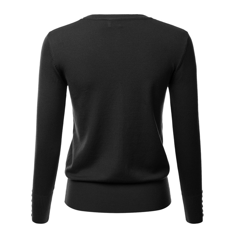 LALABEE Women's V-Neck Long Sleeve Button Down Sweater Cardigan Soft