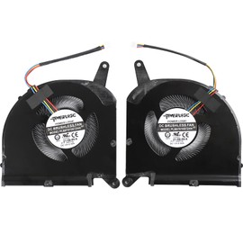 Replacement CPU+GPU Cooling Fan for Gigabyte Aero 15 OLED, Aero 17 HDR XA, RP75XA RP77XA, Cooling Fan for Aorus 15G 17G YB XB WB KB SB YC XC YD XD KD, P/N: PLB07010S12HH (0.28 Inch Thick)