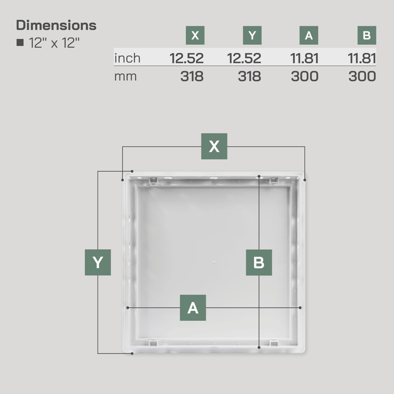 Vent Systems 12 x 12 Inch / 300 x 300