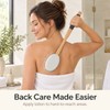 Long Handle Back Lotion Applicator – Silicone Body Cream &