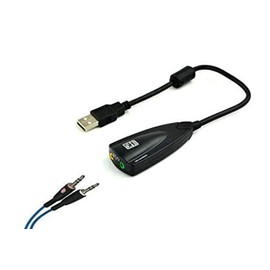 Surround Gaming Headset USB to 3.5mm Jack Stereo Headset Adapter Designed for LogitechGamingHeadsets G430 & G230 (White or Black, Depending on Availability)