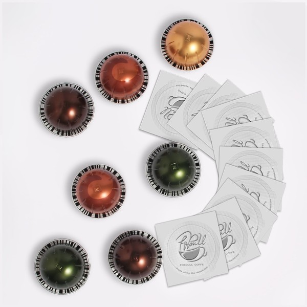 Foboull Reusable Vertuo Capsule Kit, for Reusable Nespresso Pods with