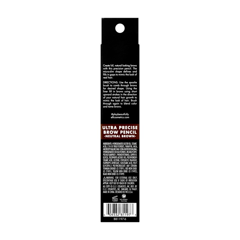 e.l.f. Ultra Precise Brow Pencil, Creamy, Micro-Slim, Precise, Defines, Creates