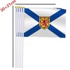 10 Pack Nova Scotia Handheld Small Flag,Mini Nova Scotian Hand