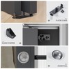 EaseLife 4FT/48in Bypass Double Sliding Pocket Door Hardware Kit,Commercial Grade,Aluminum,Bypassing