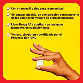 Bragg 90 Cápsulas Vinagre Sidra Manzana Con Vitamina D 750mg