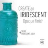FolkArt Murano Iridescent Acrylic Glass Paint, Aqua, Perfect for Indoor