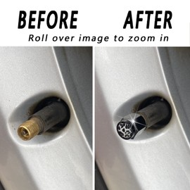 Cow Print Tire Valve Stem Caps Cover, 4 Pcs Metal Black Air Valve Cap, Aluminum Car Wheel Stem Caps, Universal Stem Covers for Cars, Trucks, Bikes, Motorcycles, Bicycles, Corrosion Resistant