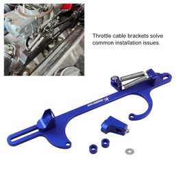 4150/4160 Carburetor Throttle Cable Bracket Billet Blue