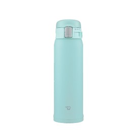 Zojirushi Mahobin SM-SF48-AM Water Bottle, 16.2 fl oz (480 ml), One-Touch Mug, Lightweight & Compact, Standard Type, Hot & Cold Retention, Mint Blue
