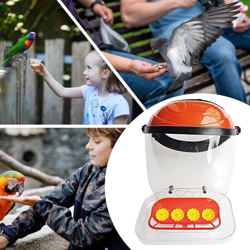 Hummingbird Hat Feeder for Head - Wild Bird Feeders,4 Feeding
