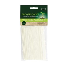 Tildenet 15366398 125mm/ 5-inch Plastic Plant Labels - White